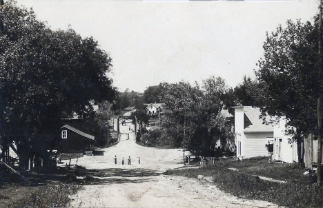 Street scene, Kingston Minnesota, 1910's