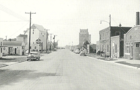 Street scene, LaSalle Minnesota, 1950's
