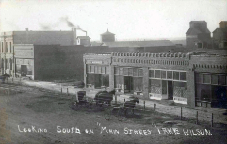 Looking south on Main Street, Lake Wilson Minnesota, around 1910