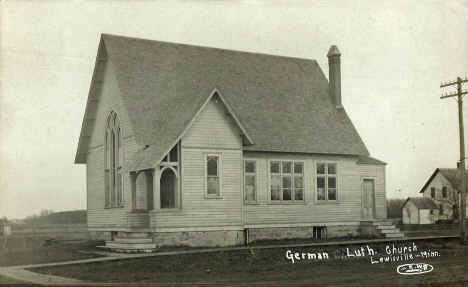 German Lutheran Church, Lewisville Minnesota, 1910's