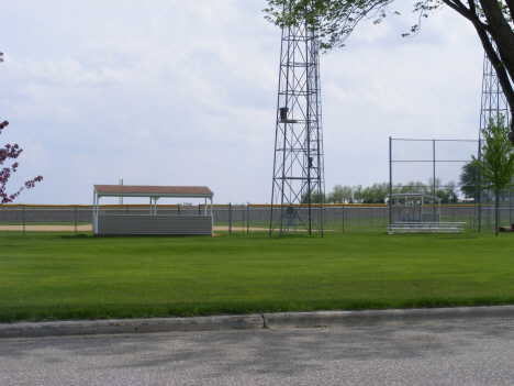 Baseball diamond, Lismore Minnesota, 2014