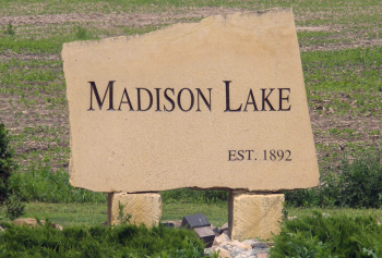 City limit sign, Madison Lake Minnesota