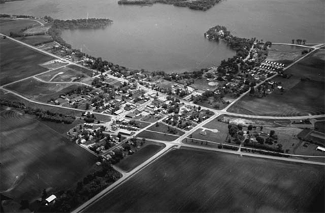 Aerial view, Madison Lake Minnesota, 1983