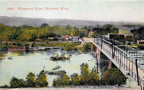 Minnesota River, Mankato Minnesota, 1910