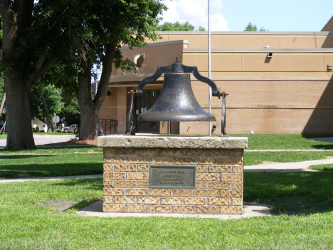 Bell from old school, Mapleton Minnesota, 2014