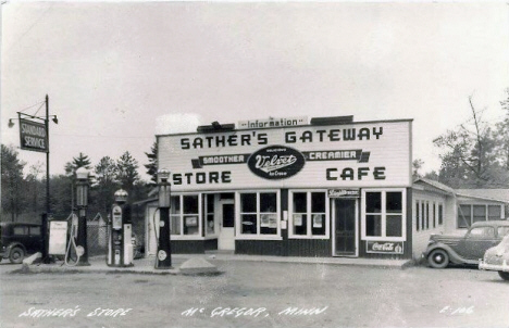Sather's Store, McGregor Minnesota, 1930's