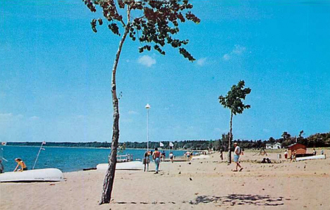 Velvet Beach Resort on Big Pelican Lake, Merrifield Minnesota, 1959