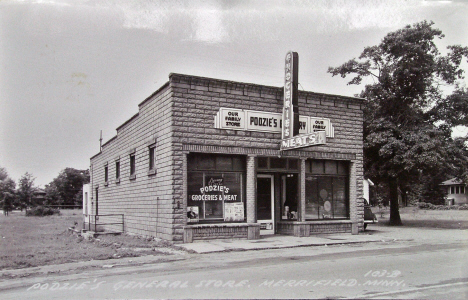 Podzie's General Store, Merrifield Minnesota, 1950's