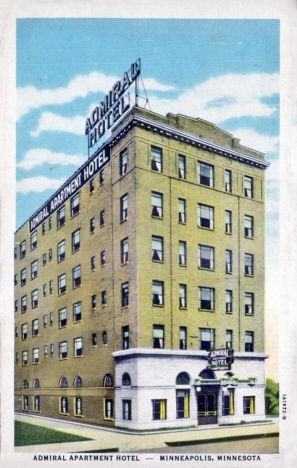 Admiral Apartment Hotel, Minneapolis Minnesota, 1931