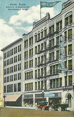 Hotel Elgin, 8th and Hennepin, Minneapolis Minnesota, 1910's