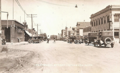Jefferson Street, Minneota Minnesota, 1920's
