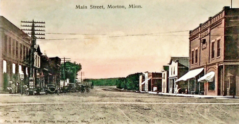 Main Street, Morton Minnesota, 1910's
