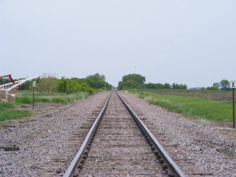 Railroad tracks, Odin Minnesota, 2014