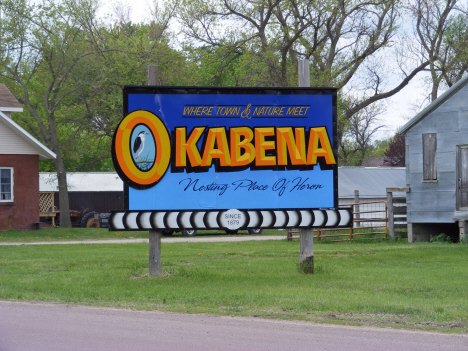 Sign, Okabena Minnesota, 2014