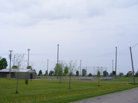 Park and baseball field, Ormsby Minnesota, 2014