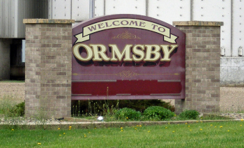 Ormsby Minnesota Welcome Sign
