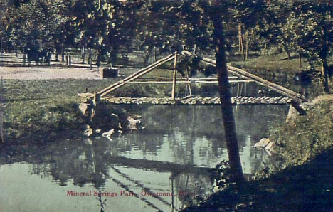 Mineral Springs Park, Owatonna Minnesota, 1909