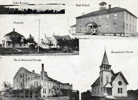 Multiple scenes, Paynesville Minnesota, 1907