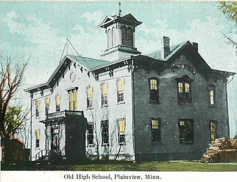 Old High School, Plainview Minnesota, 1907