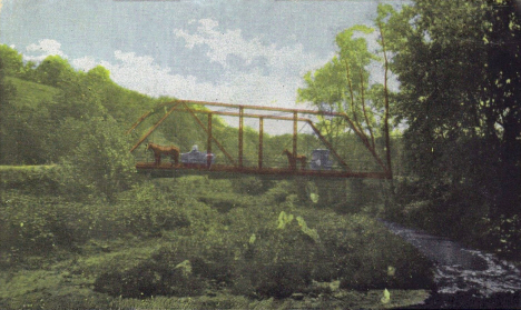 Bridge over Whitewater River, Plainview Minnesota, 1911