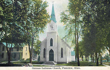 German Lutheran Church, Plainview Minnesota, 1910