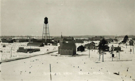 Birds eye view, Remer Minnesota, 1910's