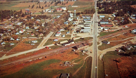 Aerial view of Remer Minnesota, 1964