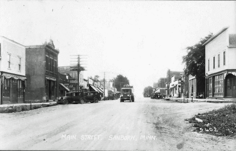 Main Street, Sanborn Minnesota, 1937