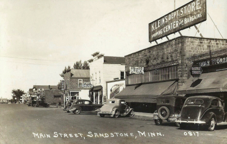 Main Street, Sandstone Minnesota, 1939