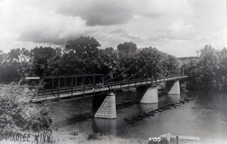 Bridge over the Minnesota River, Shakopee Minnesota, 1924