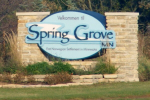 Spring Grove MN Welcome Sign