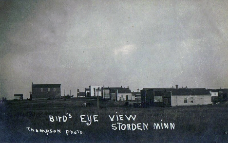 Birds eye view, Storden Minnesota, 1907