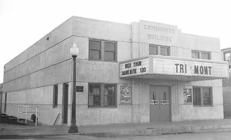 Community Building, Trimont Minnesota, 1938