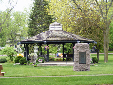 Gazebo in city park, Trimont Minnesota, 2014