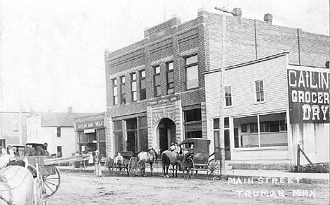 Main Street, Truman Minnesota, 1908