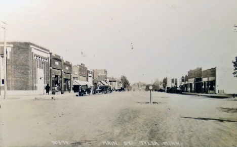 Main Street, Tyler Minnesota, 1910's