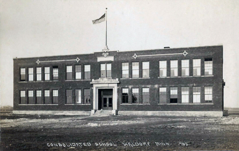 Consolidated School, Waldorf Minnesota, 1920
