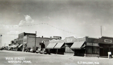 Main Street, Warroad Minnesota, 1940's