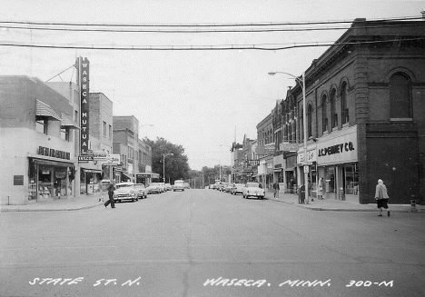 State Street N, Waseca Minnesota, 1950's
