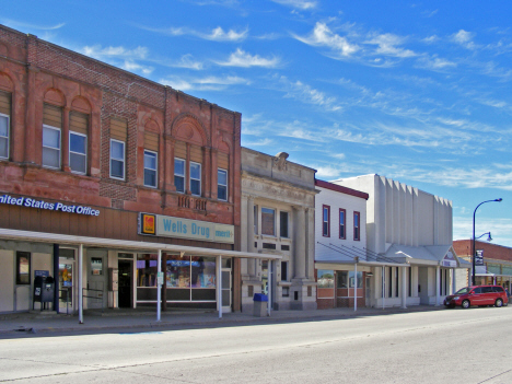 Street scene, Wells Minnesota, 2014