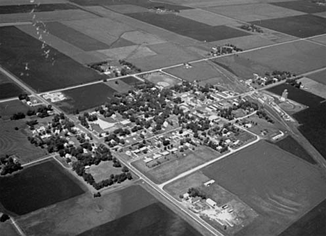 Aerial view, Wilmont Minnesota, 1974