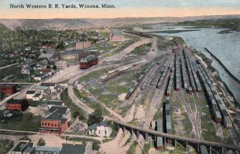 North Western Railroad Yards, Winona Minnesota, 1910's