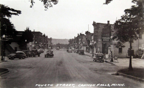 Fourth Street, Cannon Falls Minnesota, 1939