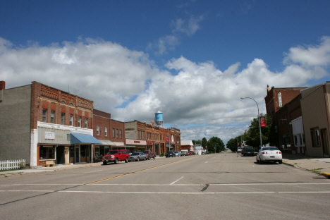 Street scene, Amboy Minnesota, 2013