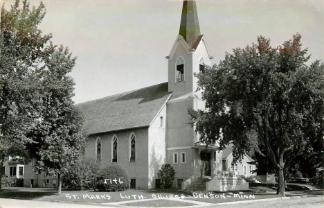St. Mark's Lutheran Church, Benson Minnesota, 1950's