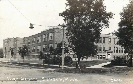 High School, Benson Minnesota, 1939