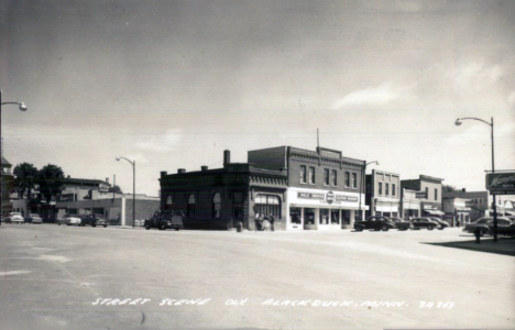 Street scene, Blackduck Minnesota, 1940's