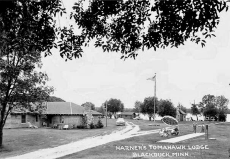Harner's Tomahawk Lodge near Blackduck Minnesota, 1950's