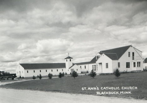St. Ann's Catholic Church, Blackduck Minnesota, 1950's
