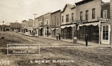 South Main Street, Blackduck Minnesota, 1909